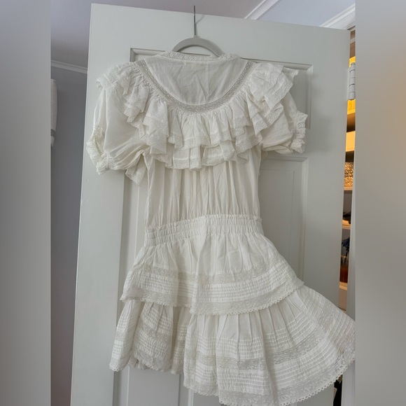 LoveShackFancy Liv Cotton Ruffled Heritage Dress Size XS - Picture 5 of 8
